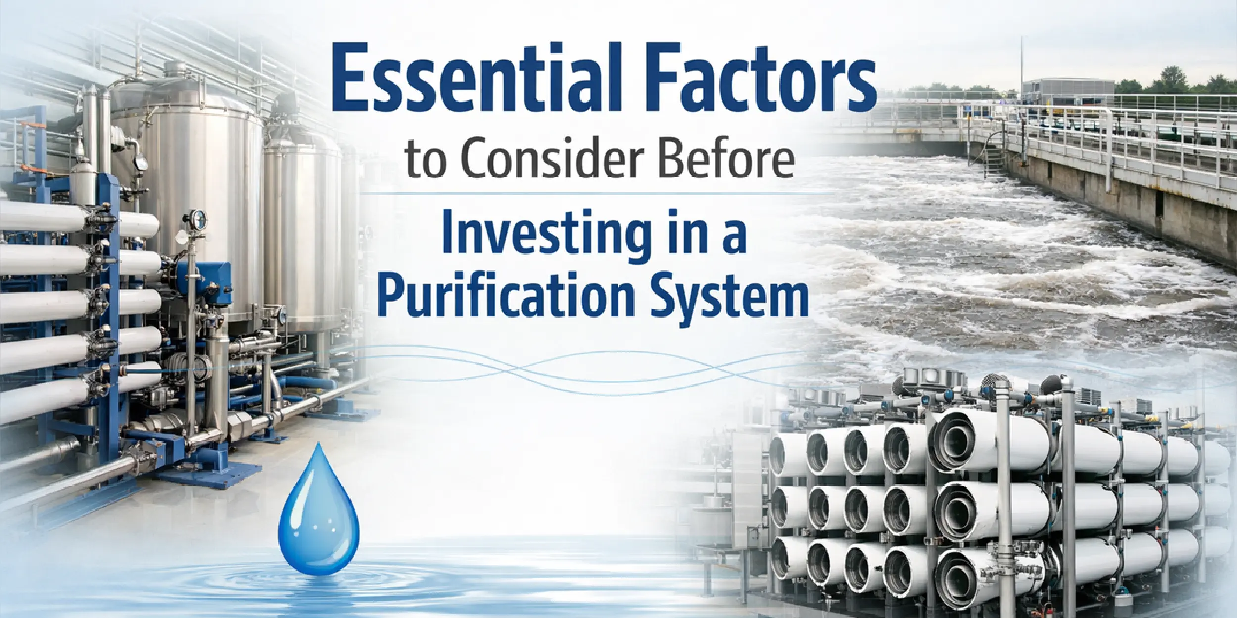 Key factors before choosing a purification system