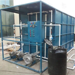 MBR sewage treatment plant with membrane filtration system