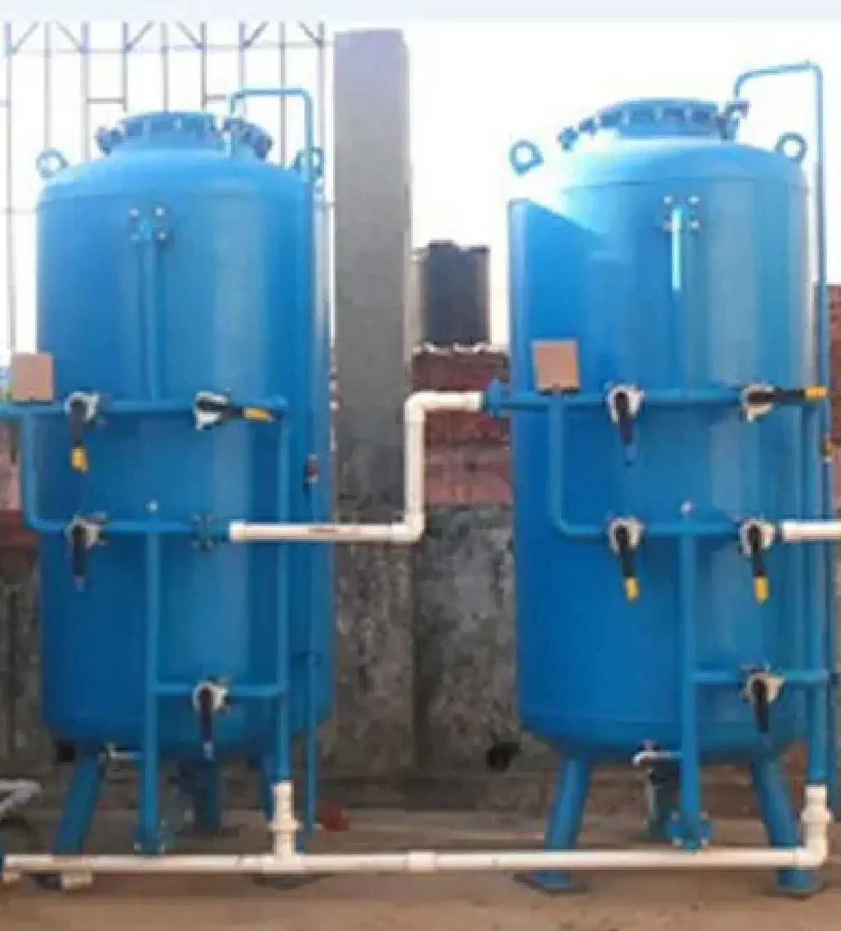 Industrial water softener system