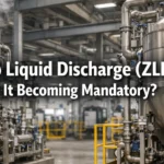 Industrial Zero Liquid Discharge (ZLD) plant with evaporator and crystallizer system