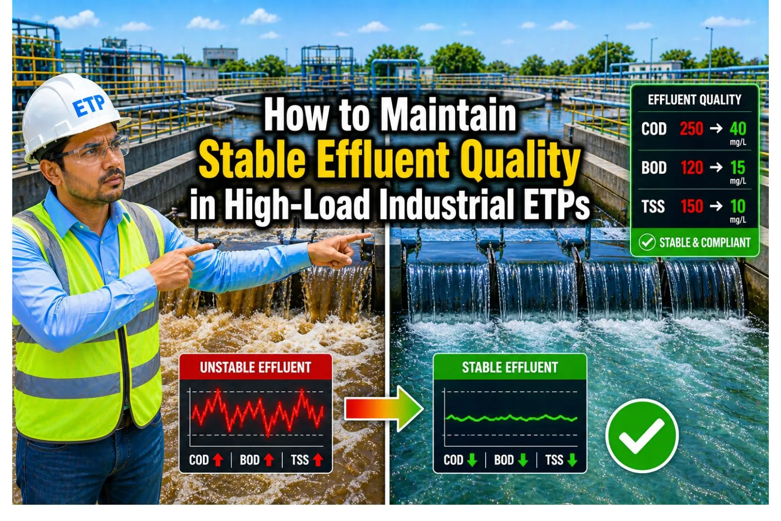 How To Maintain Stable Effluent Quality In High Load Industrial ETPs 1